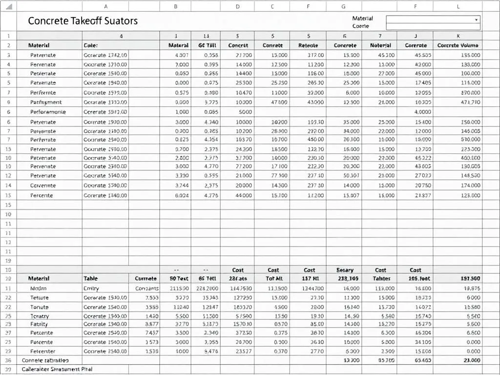 Material Quantity Takeoffs